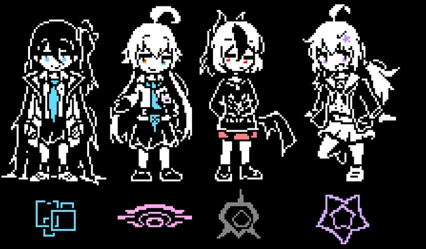 hoshino, aris, kayoko, and reisa (blue archive and 1 more) drawn by aaa782a