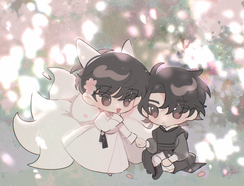 kim dokja and yoo joonghyuk (omniscient reader's viewpoint) drawn by ya_qaq