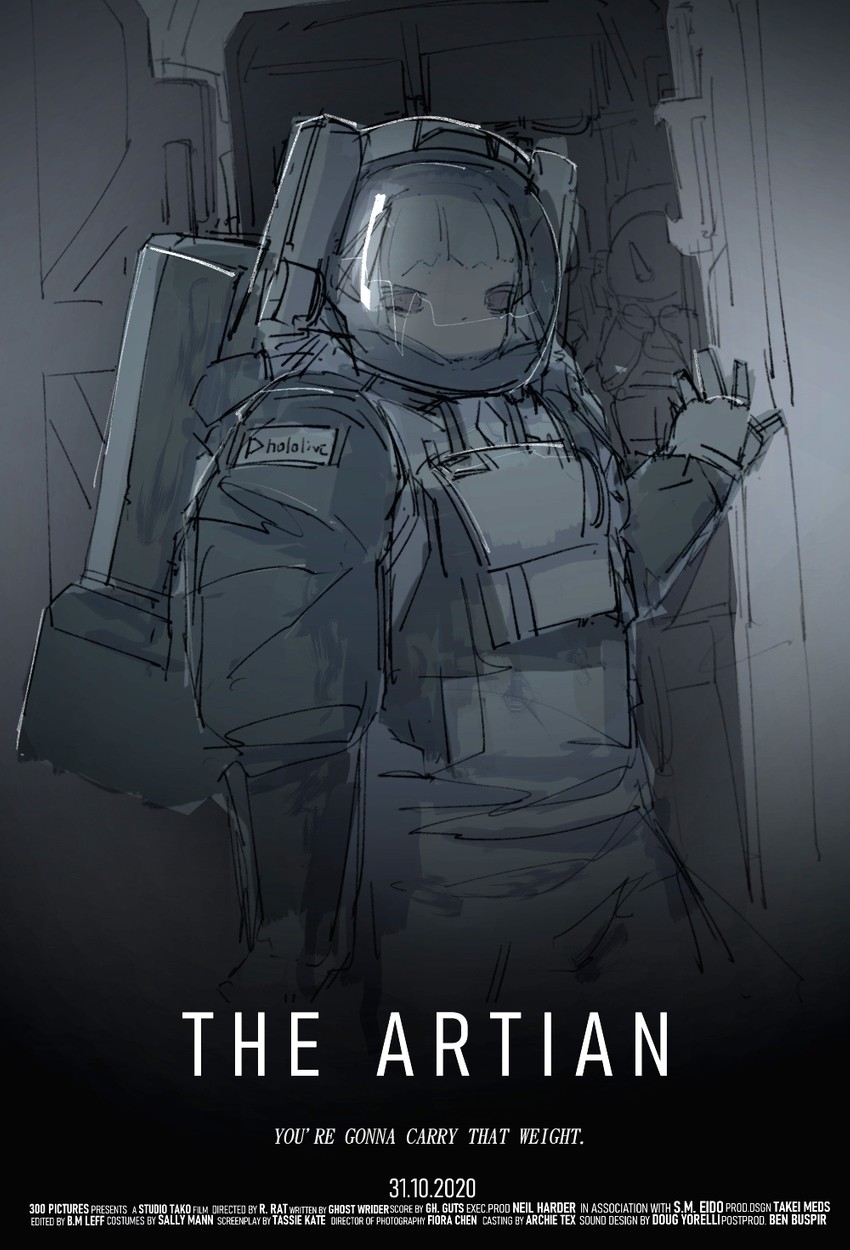 artia and civia (hololive and 2 more) drawn by drawfag