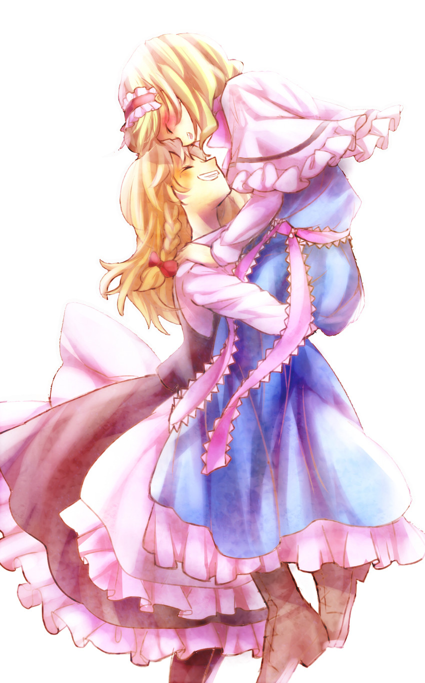 kirisame marisa and alice margatroid (touhou) drawn by knora