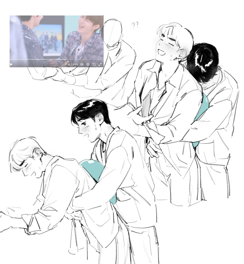 sung han-bin and zhang hao (real life and 2 more) drawn by haotmeal