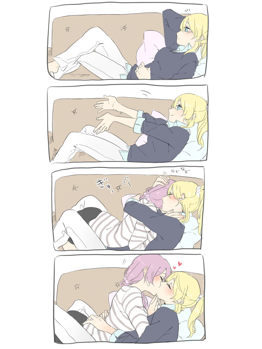 tojo nozomi and ayase eli (love live! and 1 more) drawn by kashikaze