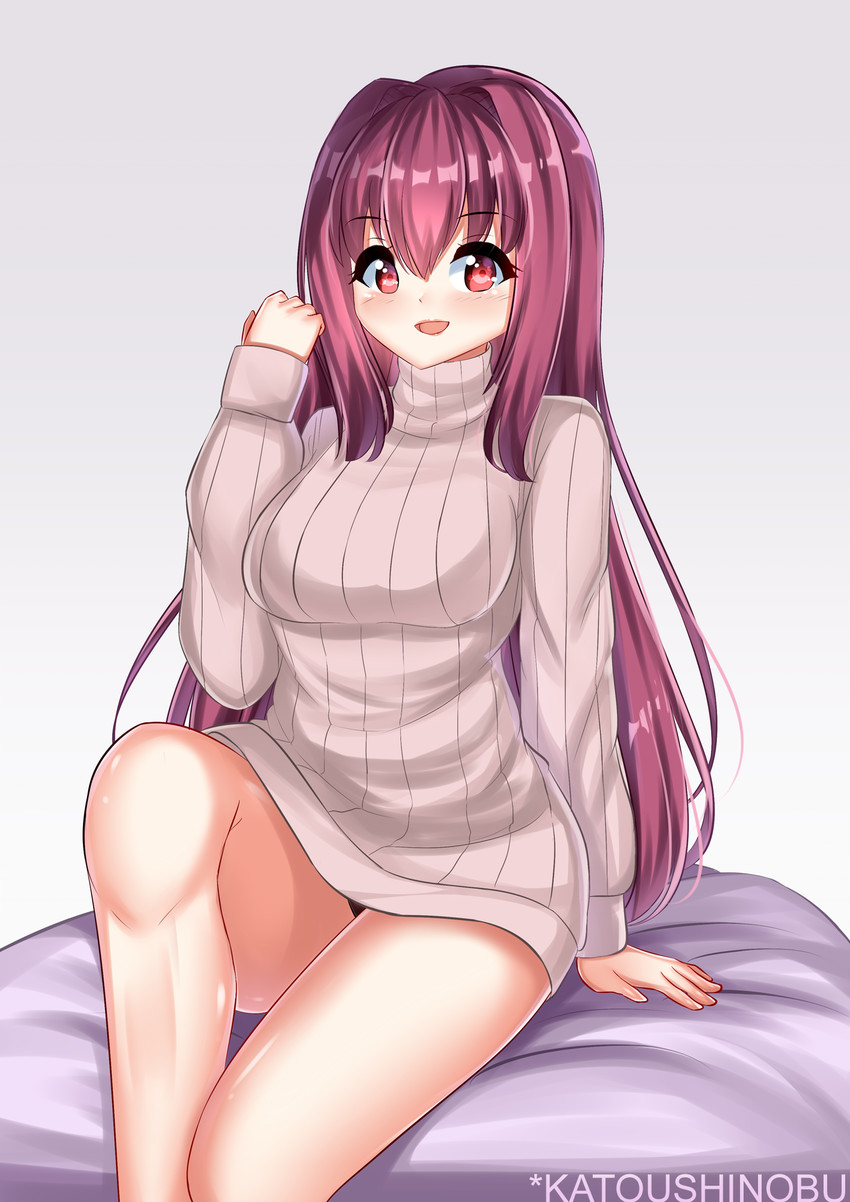 scathach (fate and 1 more) drawn by katou_shinobu
