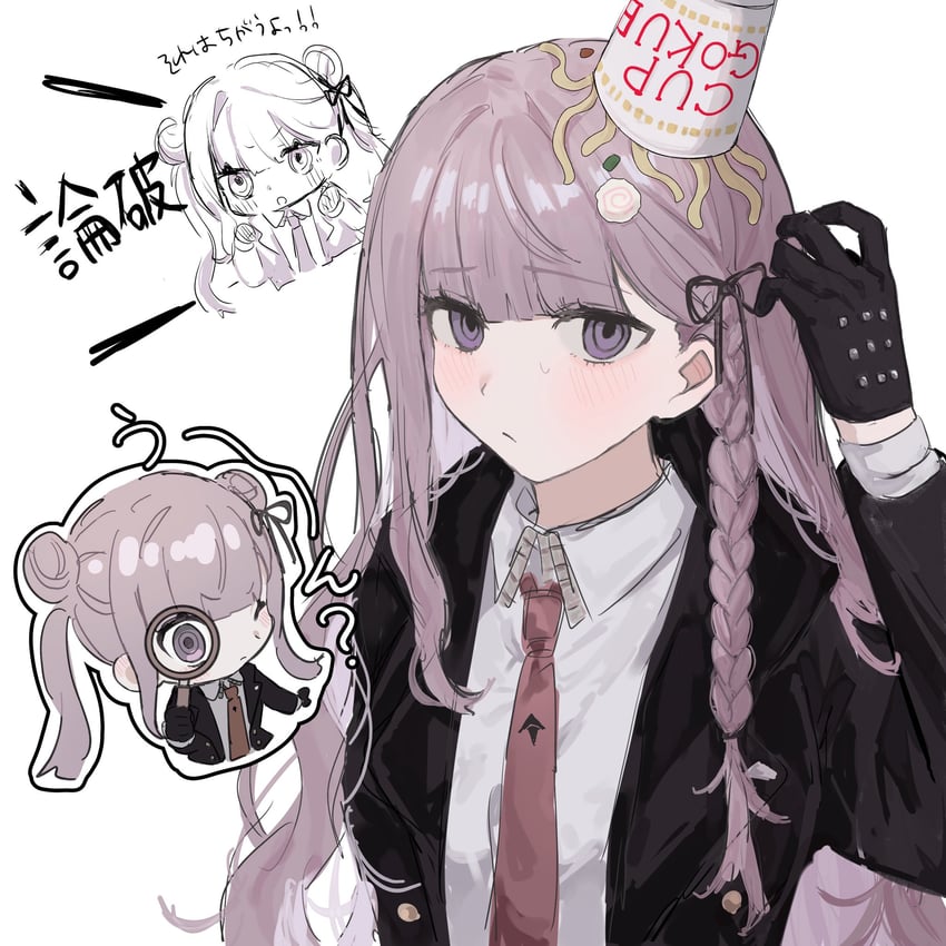 kirigiri kyoko and tsukumo kako (danganronpa and 2 more) drawn by noa_1042