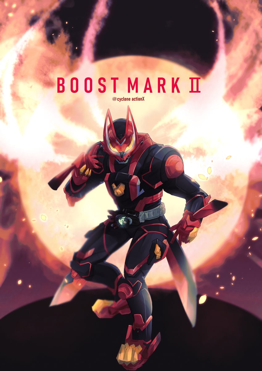 kamen rider geats and kamen rider geats boost mark ii (kamen rider and 1 more) drawn by cycloneactionx