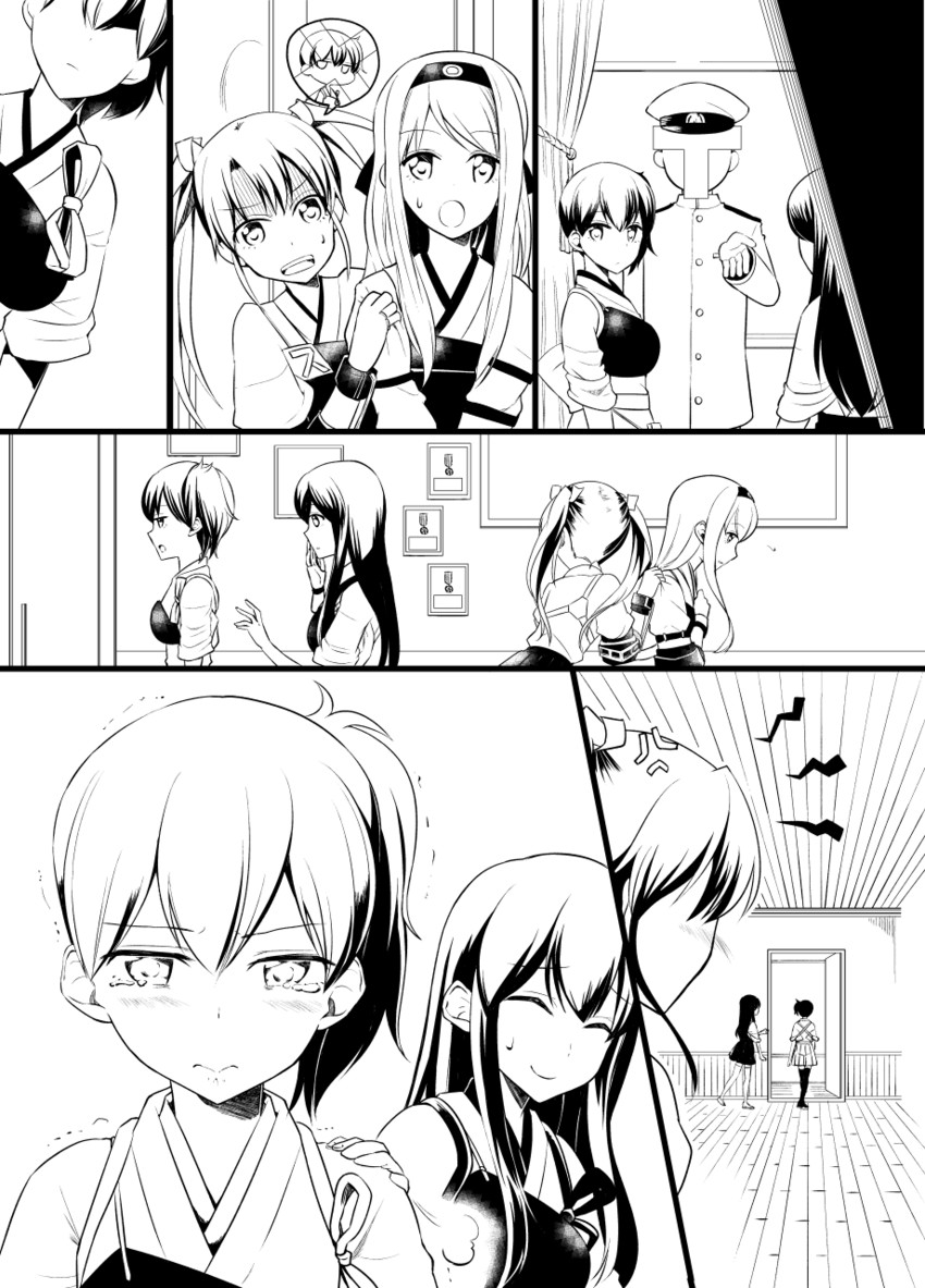 admiral, kaga, akagi, zuikaku, shoukaku, and 1 more (kantai collection) drawn by meet_(105r)