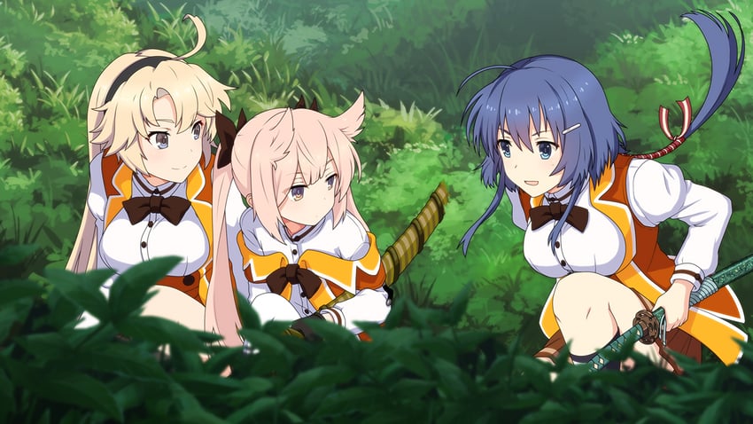 kohagura ellen, mashiko kaoru, and setouchi chie (toji no miko and 1 more)
