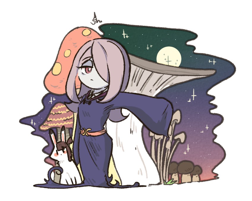 kagari atsuko and sucy manbavaran (little witch academia) drawn by ehn6
