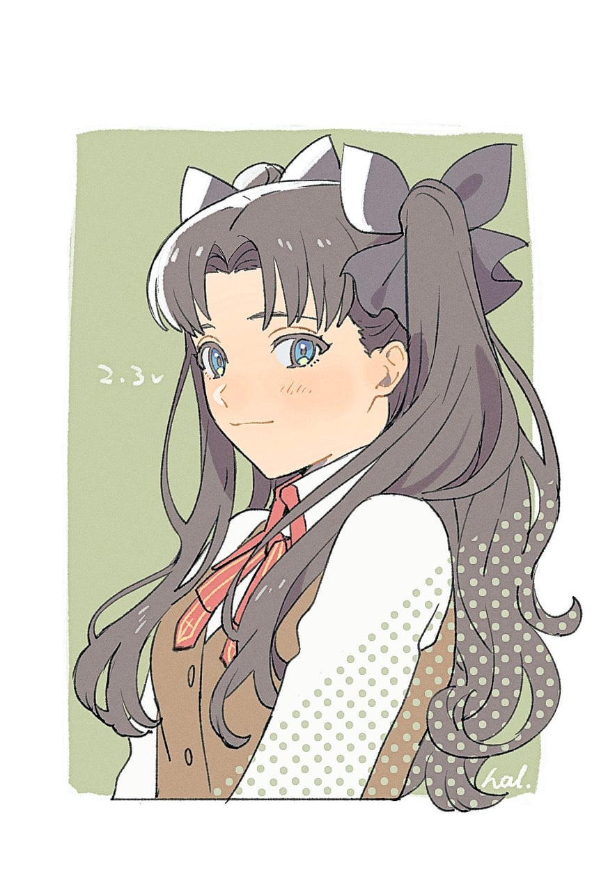 tohsaka rin (fate and 1 more) drawn by hal_(haaaalhal)