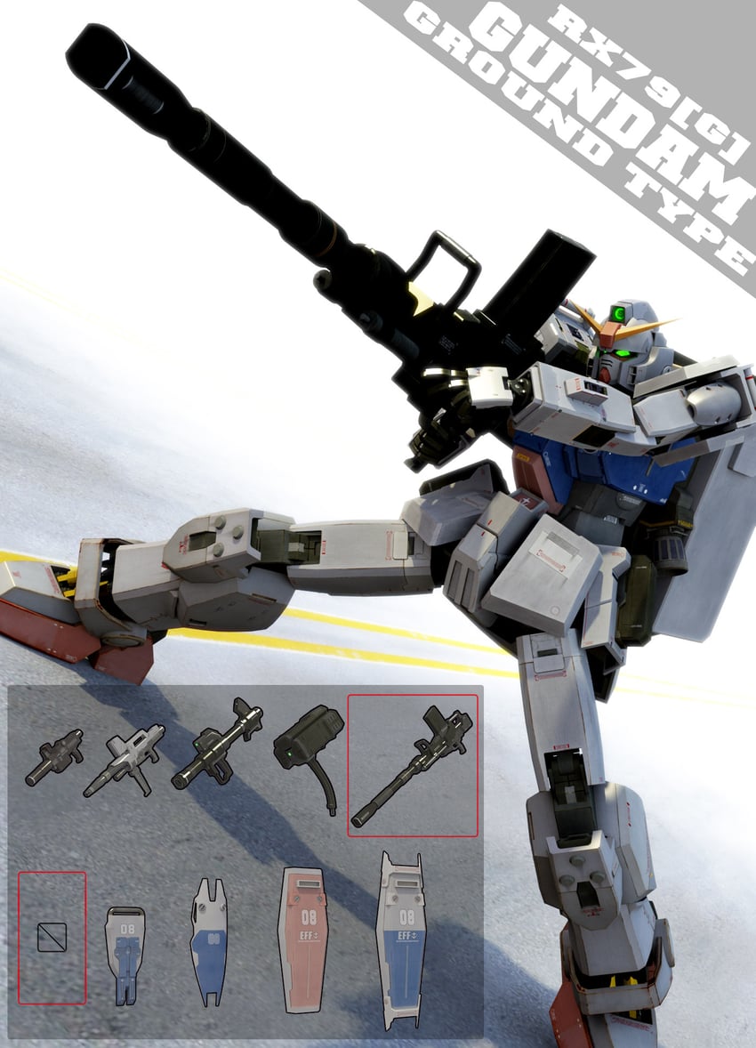 ground gundam (gundam and 1 more) drawn by g-db