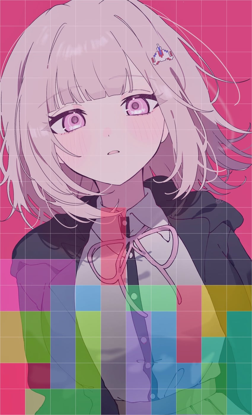 nanami chiaki (danganronpa and 2 more) drawn by pote_(pote_39)