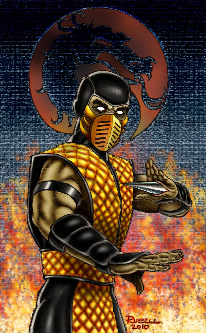 scorpion and hanzo hasashi (mortal kombat)