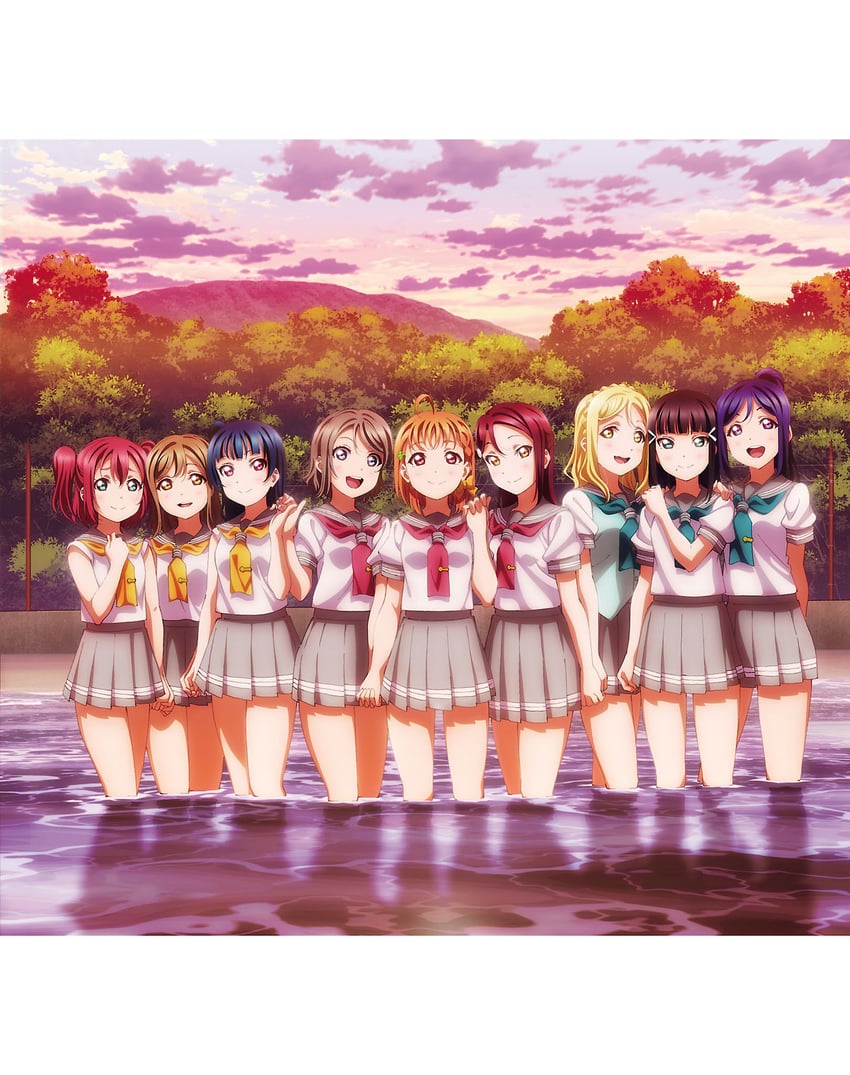 watanabe you, tsushima yoshiko, sakurauchi riko, takami chika, matsuura kanan, and 4 more (love live! and 1 more)