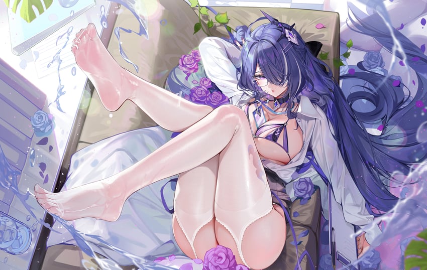 acheron (honkai and 1 more) drawn by akizero1510