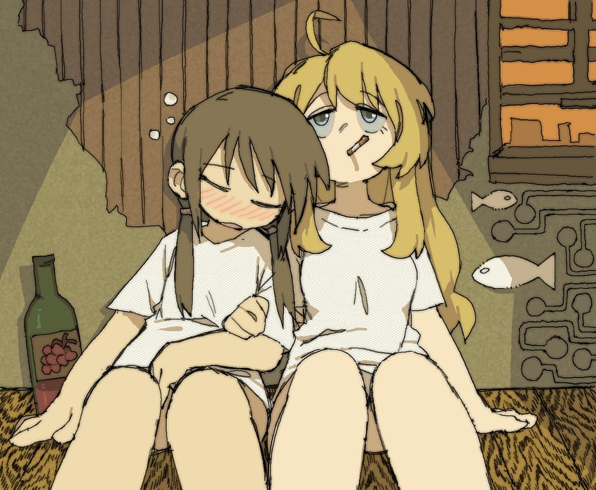 chito and yuuri (shoujo shuumatsu ryokou) drawn by pantsu-ripper