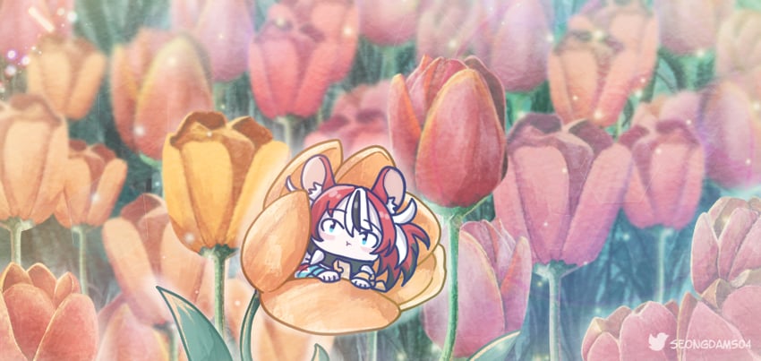 hakos baelz (hololive and 1 more) drawn by monja_(monja0521)