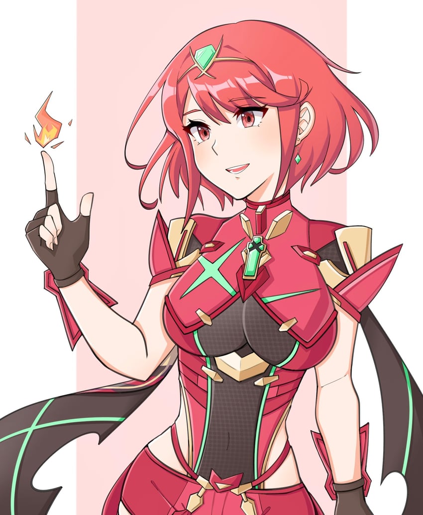 pyra (xenoblade chronicles and 1 more) drawn by pax_(seo7h)