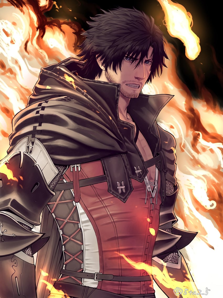 clive rosfield (final fantasy and 1 more) drawn by 5tatsu