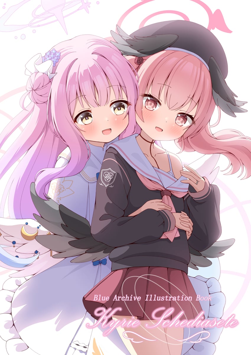 mika and koharu (blue archive and 1 more) drawn by azel_(laevateinn495)