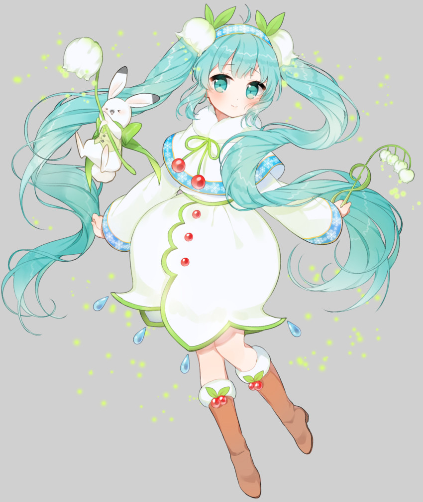 hatsune miku, yuki miku, and rabbit yukine (vocaloid) drawn by uttao