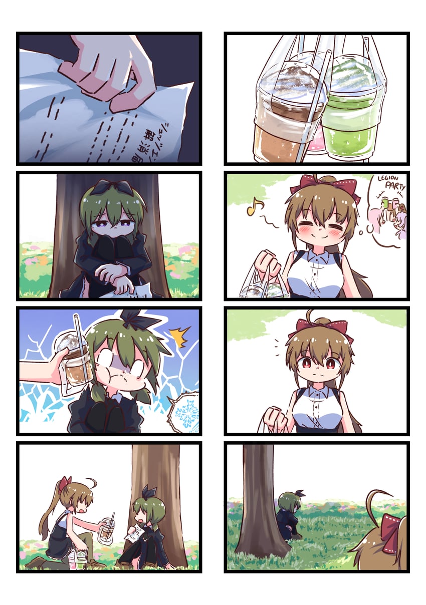 kondou misaka, imagawa homare, and kiko totori (assault lily) drawn by teisuu