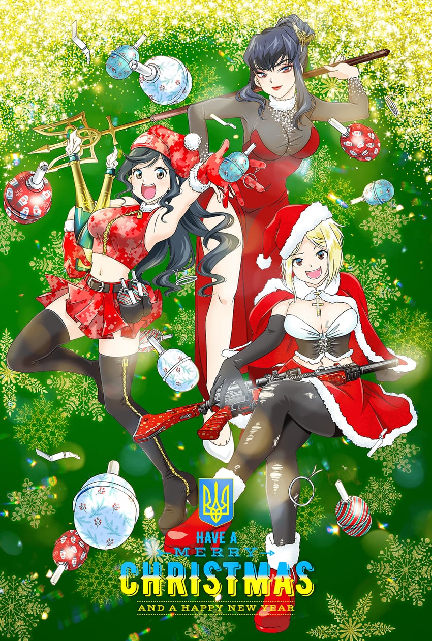 marichka, kraken, and eva (original) drawn by anonymous_(japanese) and japanon