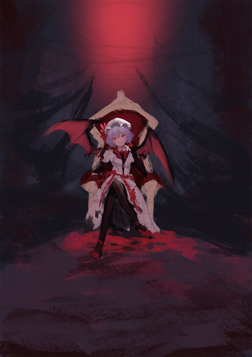 remilia scarlet (touhou and 2 more) drawn by llk_(740486133)