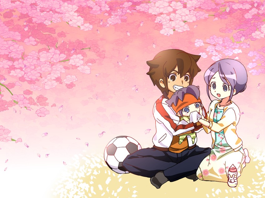 endou mamoru and kudou fuyuka (inazuma eleven go and 1 more) drawn by maetaku