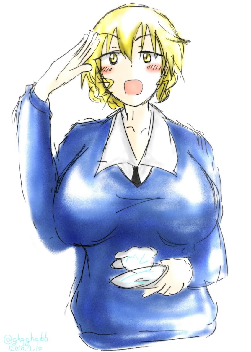 kilimanjaro (girls und panzer) drawn by bmg_(shin_suberaa_bot)