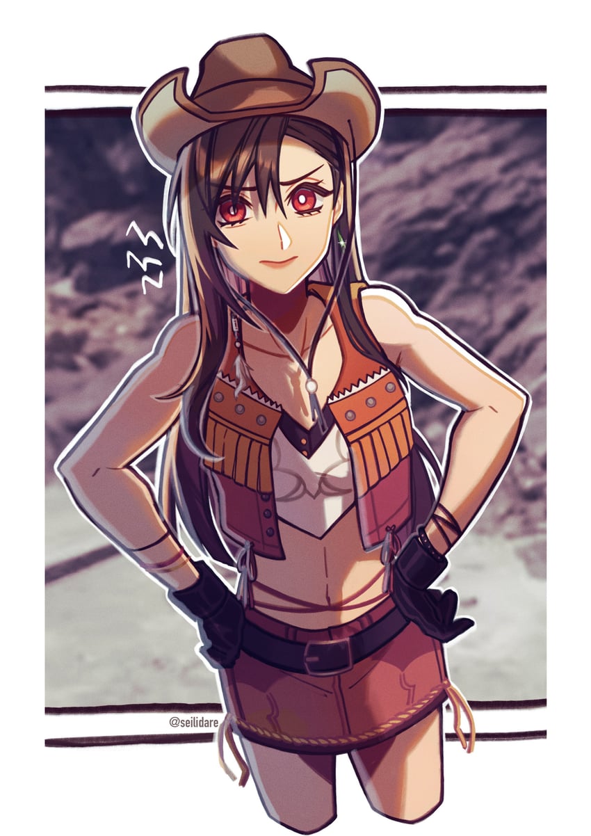 tifa lockhart (final fantasy and 4 more) drawn by seilidare