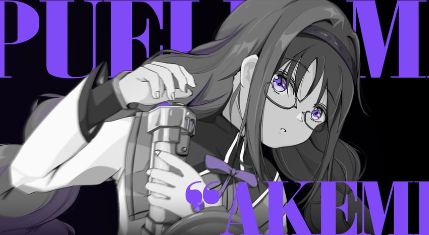 akemi homura (mahou shoujo madoka magica and 1 more) drawn by schuschuschultz