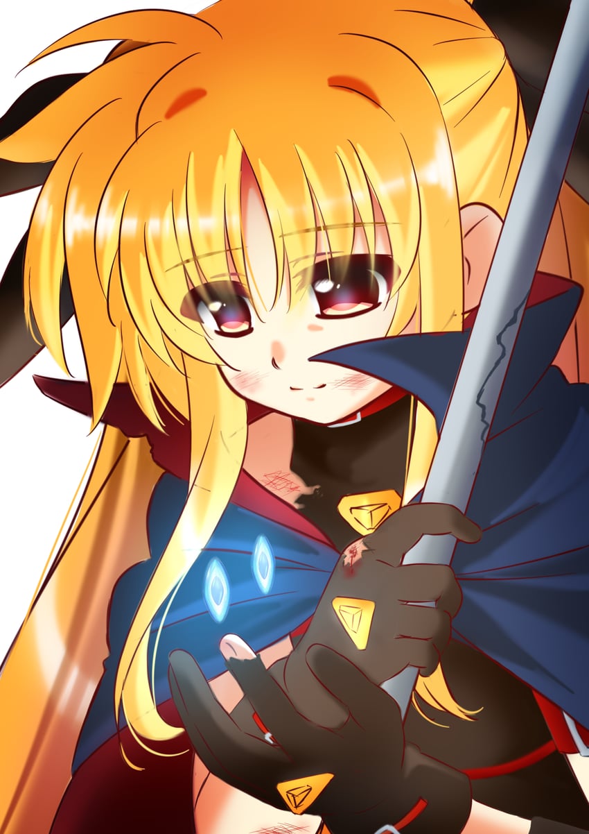 fate testarossa (lyrical nanoha and 1 more) drawn by kerorokjy