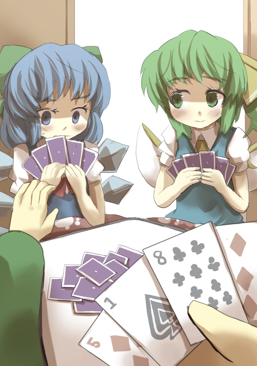 cirno and daiyousei (touhou) drawn by gaoo_(frpjx283)