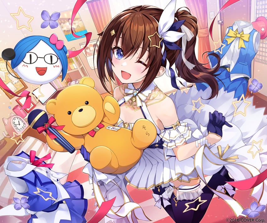 tokino sora, a-chan, and ankimo (hololive) drawn by amagai_tarou