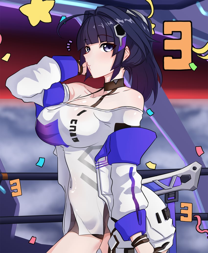 raiden mei (honkai and 1 more) drawn by wenzheng147