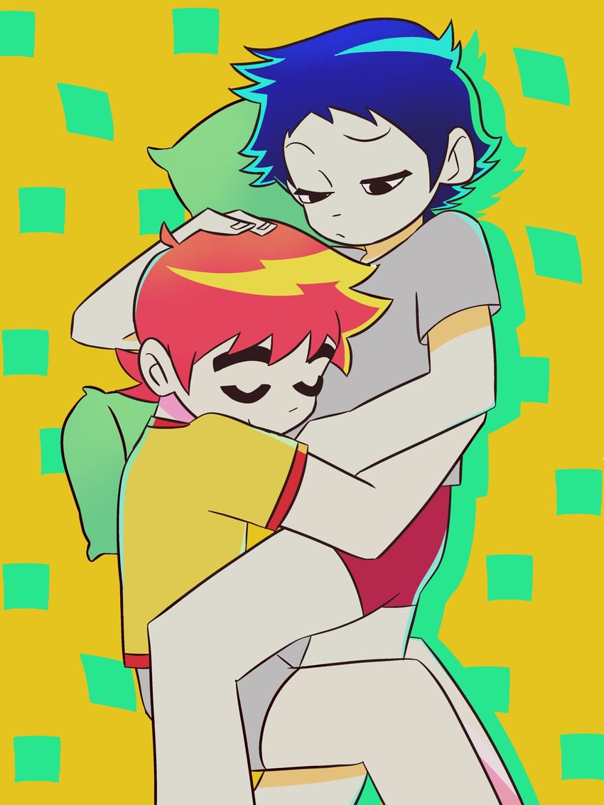 scott pilgrim and wallace wells (scott pilgrim and 1 more) drawn by twtm03520020