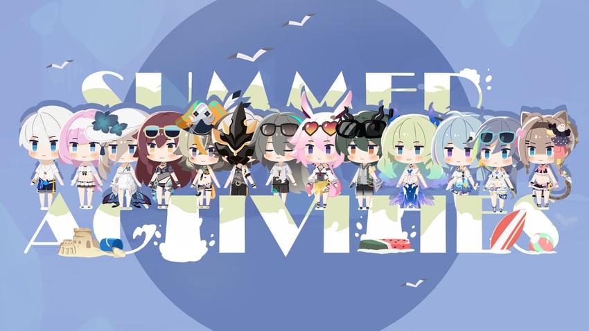 elysia, fu hua, yae sakura, aponia, griseo, and 7 more (honkai and 1 more)