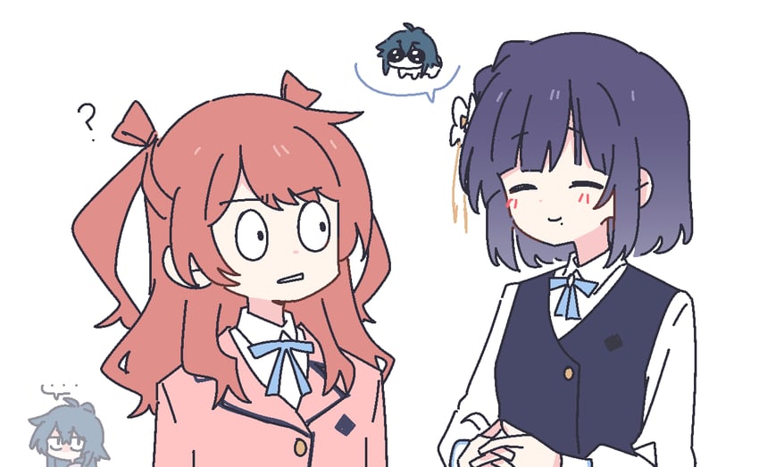 hanami saki, tsukimura temari, and hataya misuzu (idolmaster and 1 more) drawn by seal_007