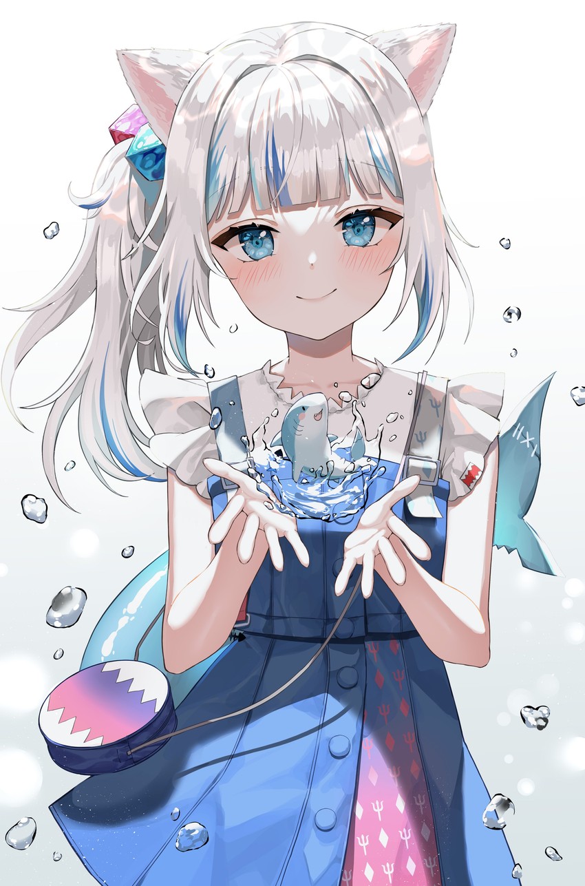 gawr gura (hololive and 1 more) drawn by ueng