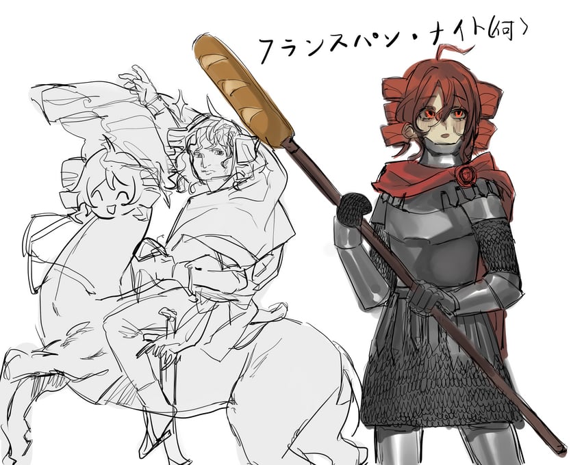 kasane teto and napoleon bonaparte (utau and 1 more) drawn by as-gold-ice