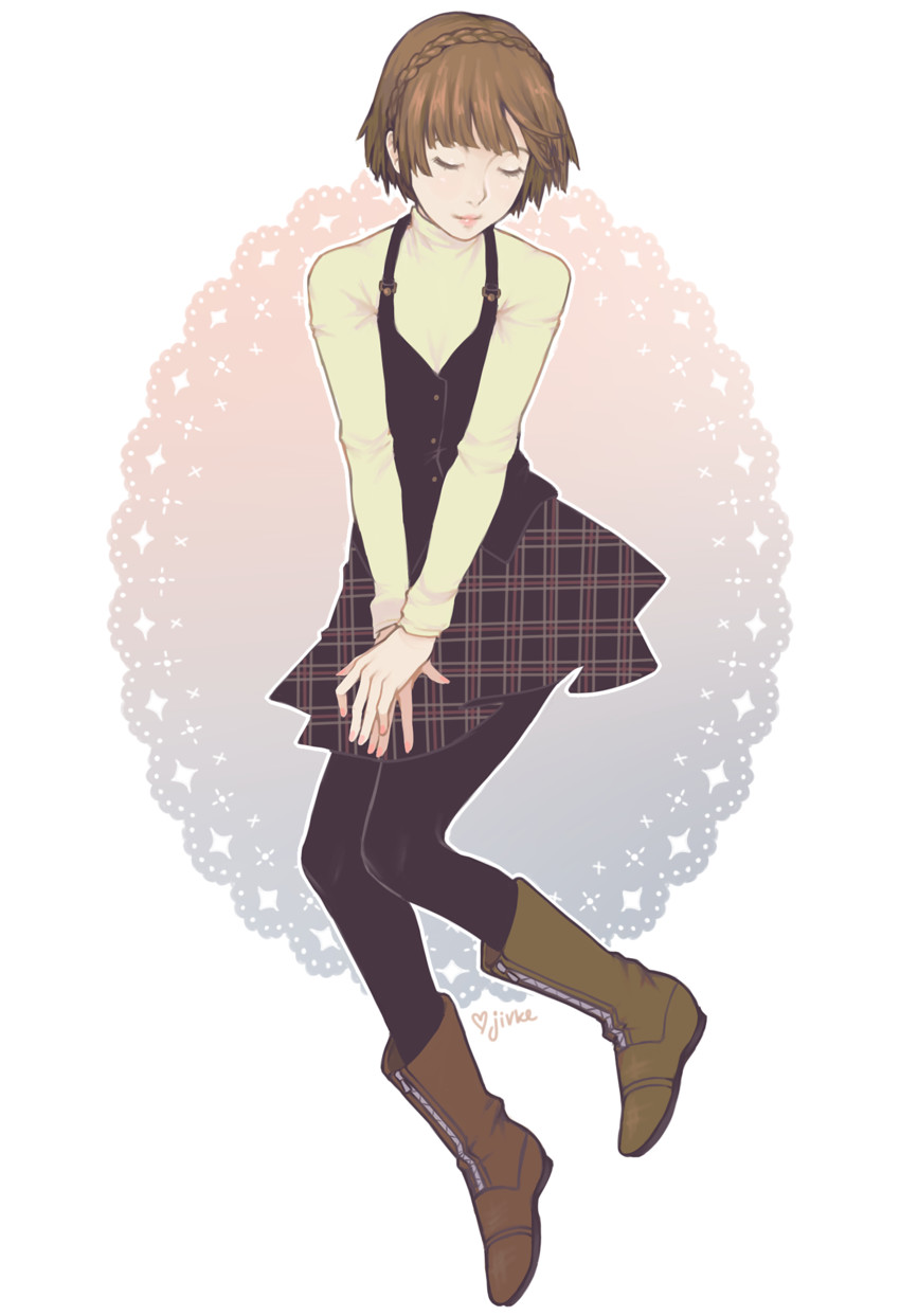 niijima makoto (persona and 1 more) drawn by jivke