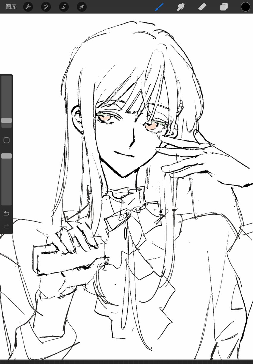 wakaba mutsumi (bang dream! and 1 more) drawn by feimeixiangguji