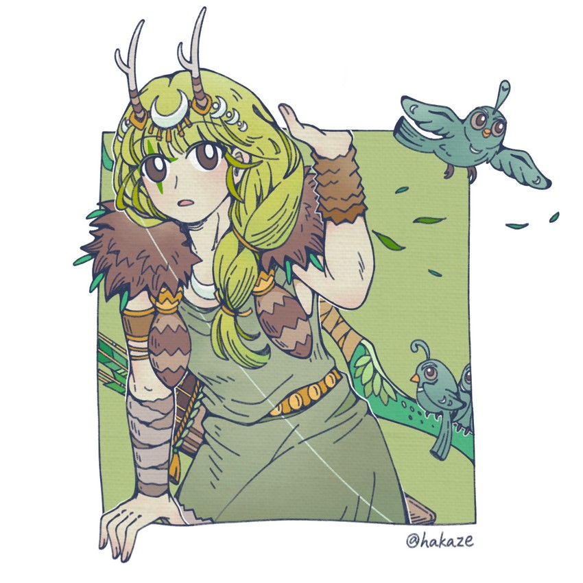 artemis (hades and 1 more) drawn by shu_hakaze