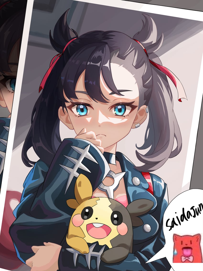 marnie and morpeko (pokemon and 1 more) drawn by mzz77520