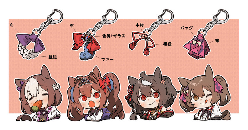 daiwa scarlet, kitasan black, special week, and smart falcon (umamusume) drawn by amonitto