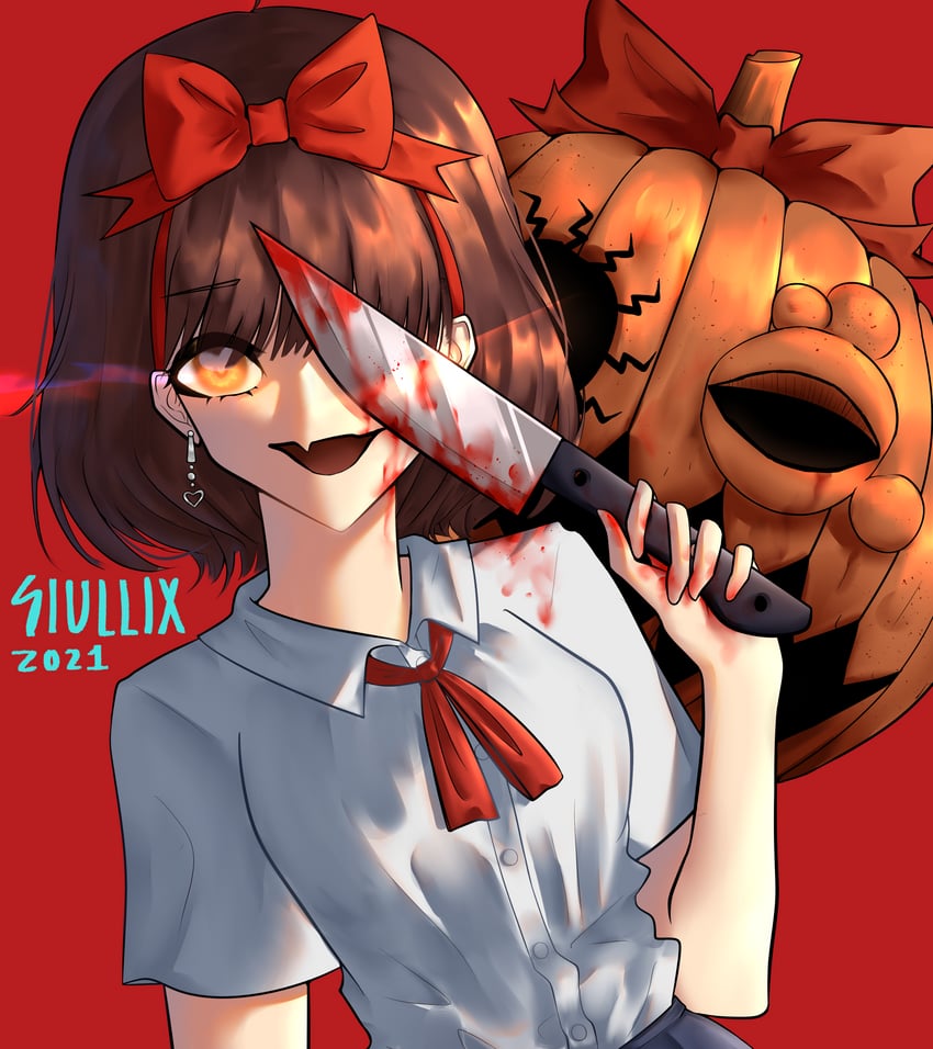 kirino naoko (pumpkin night) drawn by siullix