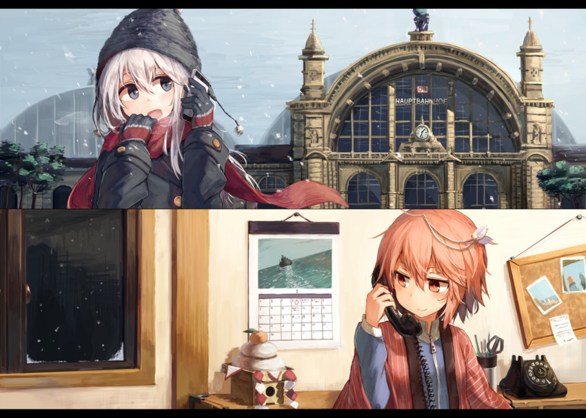 i-58 and u-511 (kantai collection) drawn by beize_(garbage)