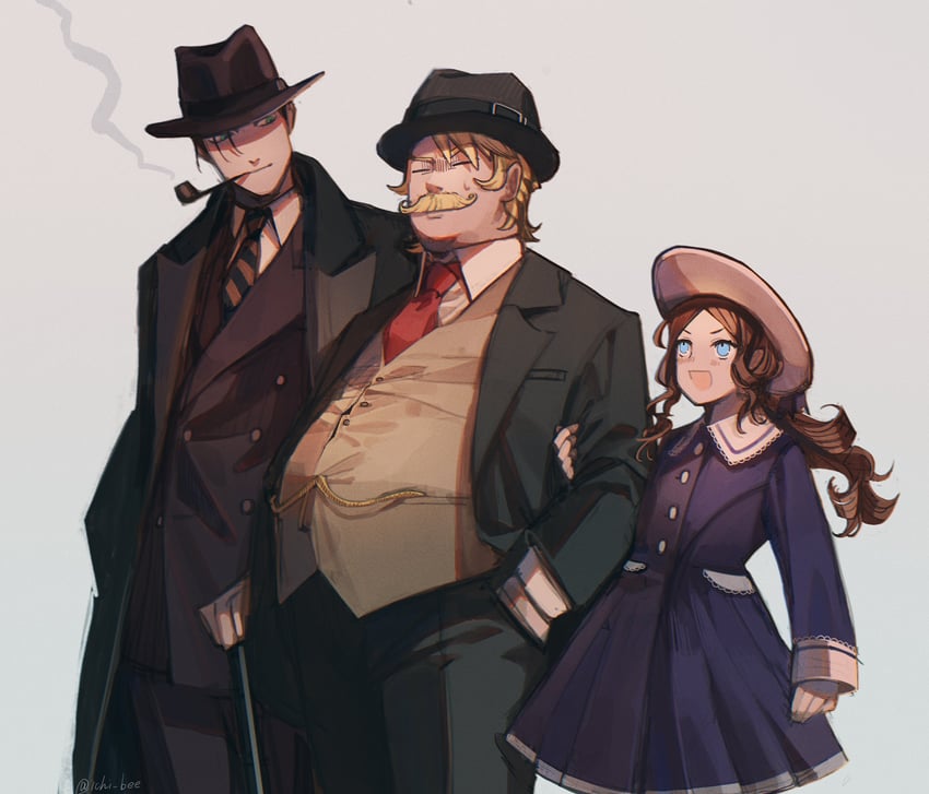 leonardo da vinci, sherlock holmes, and goredolf musik (fate and 1 more) drawn by ichi_bee