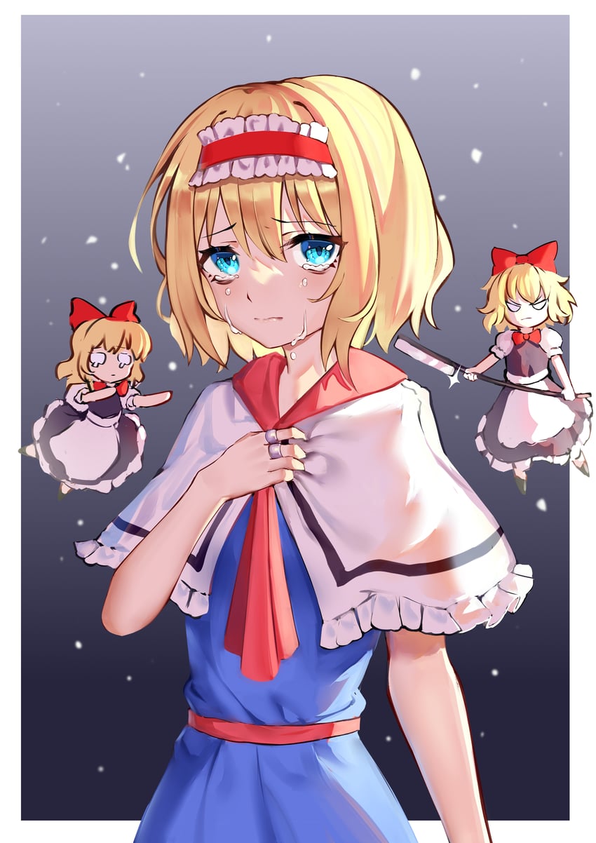 alice margatroid and shanghai doll (touhou) drawn by ailu_elf