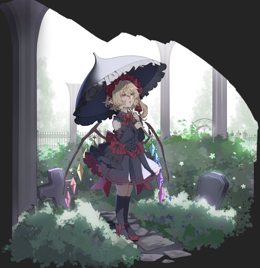 flandre scarlet (touhou) drawn by kiiji_yetrieuu and no_noru